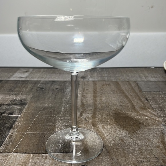 Vintage Clear Crystal Margarita Stemware Glasses Set of Three - Picture 2 of 6